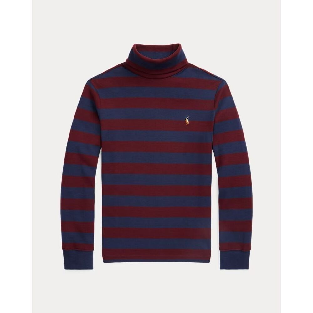 Polo Ralph Lauren Striped Cotton Interlock Turtleneck Size 6 Boys
